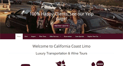 Desktop Screenshot of californiacoastlimo.com